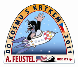 Logo Do kosmu s Krtkem © Zdeněk Miler